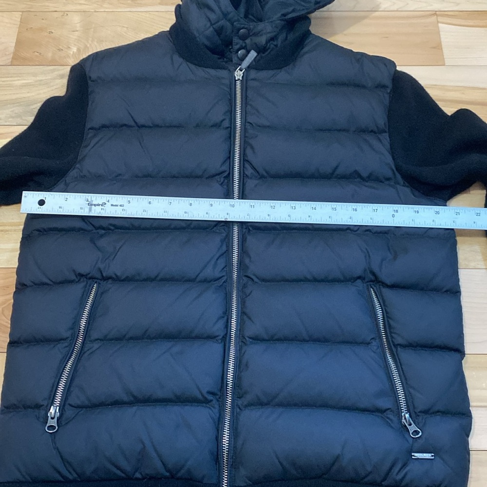 Men's Woolrich Black Puffer and Wool Jacket - Picture 7 of 16